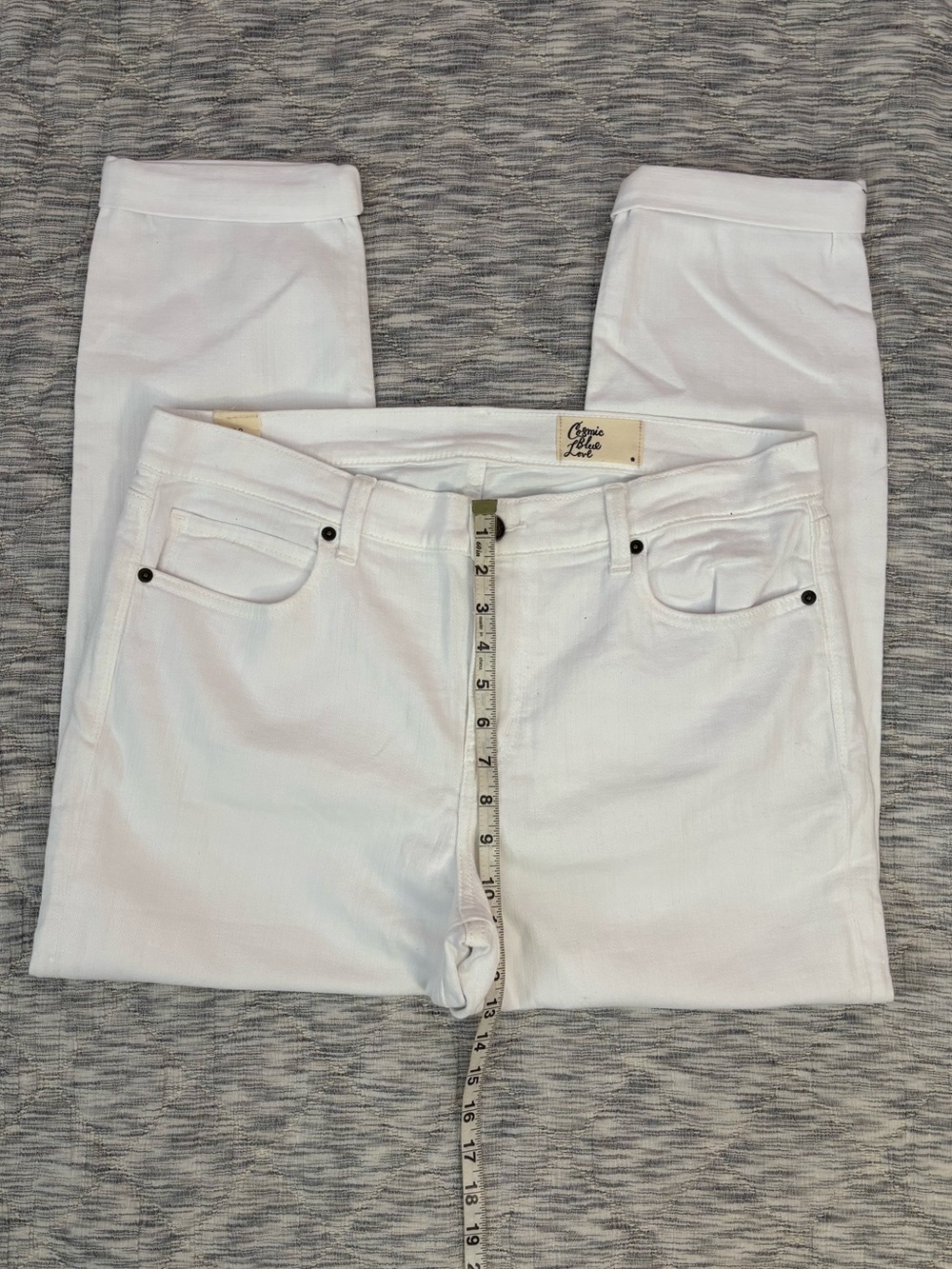 NWT Cosmic Blue Love Slim Straight Leg Jeans Sz 32 - - Picture 7 of 10